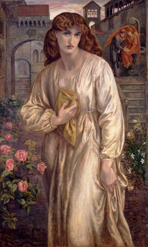 Gruß der Beatrice, c.1880/82 | Rossetti | Giclée Leinwand-Kunstdruck