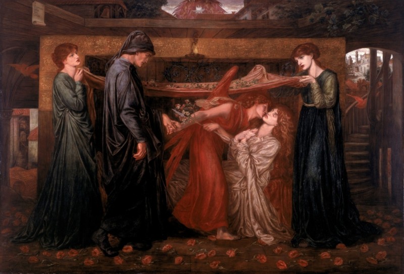 Dantes Traum, c.1869/71 | Rossetti | Giclée Leinwand-Kunstdruck