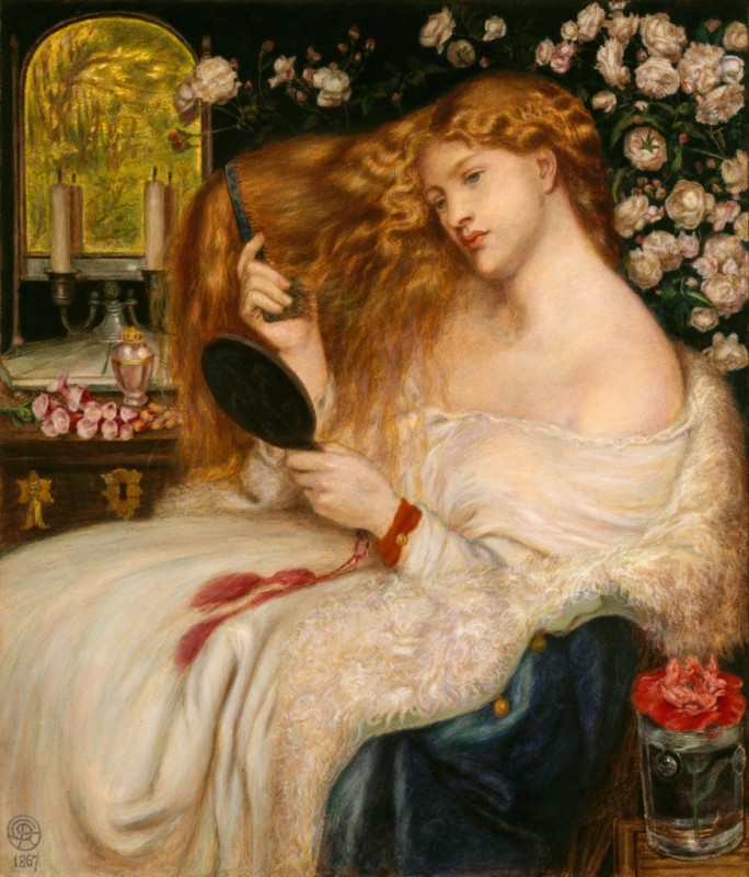 Lady Lilith, 1867 | Rossetti | Giclée Leinwand-Kunstdruck