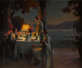 Young Ladies by the Lake | Delphin Enjolras | Painting Reproduction