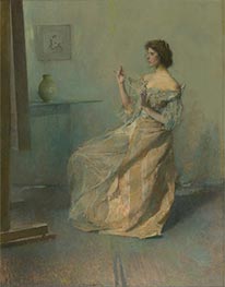 The Necklace, c.1907 by Thomas Wilmer Dewing | Canvas Print
