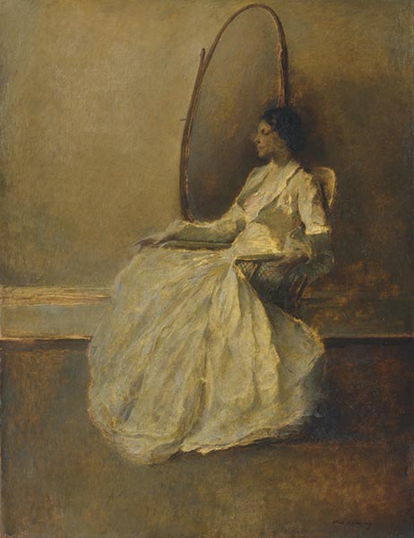 Lady in White I, c.1910 | Thomas Wilmer Dewing | Giclée Canvas Print