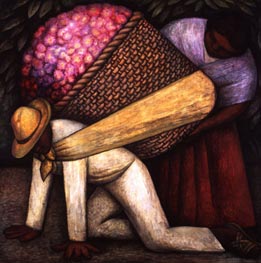 The Flower Carrier, 1935 von Diego Rivera | Giclée-Kunstdruck