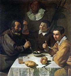 Luncheon, c.1617 von Velazquez | Leinwand Kunstdruck