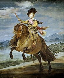 Prince Baltasar Carlos on Horseback, c.1635/36 von Velazquez | Leinwand Kunstdruck