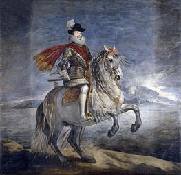 Philip III on Horseback | Velazquez | Painting Reproduction