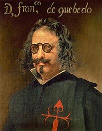 Portrait of Francisco de Quevedo y Villegas, n.d. von Velazquez | Leinwand Kunstdruck