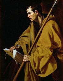 The Apostle St. Thomas, c.1619/20 von Velazquez | Leinwand Kunstdruck