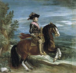 Velazquez | Equestrian Portrait of Philip IV | Giclée Canvas Print