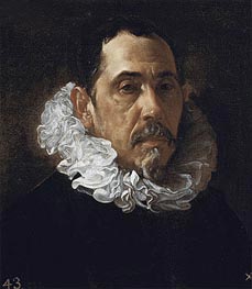 Francisco Pacheco, c.1619/22 von Velazquez | Leinwand Kunstdruck