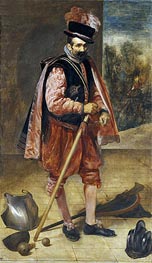 The Buffoon called Juan de Austria, c.1632 von Velazquez | Leinwand Kunstdruck