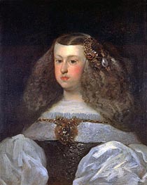 Dona Mariana of Austria, Queen of Spain, 1649 by Velazquez | Canvas Print