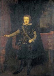 Prinz Baltasar Carlos in Schwarz und Silber | Velazquez | Gemälde Reproduktion