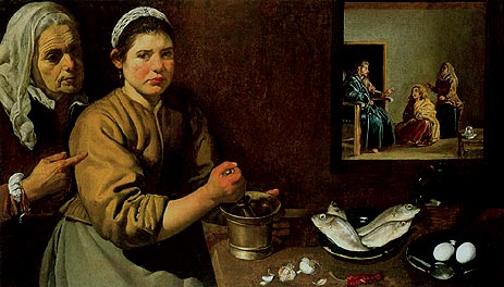 Christ in the House of Martha and Mary, 1618 | Velazquez | Giclée Canvas Print