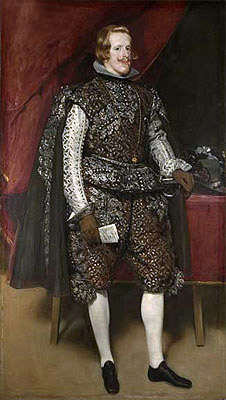 Philip IV in Brown and Silver, c.1631/32 | Velazquez | Giclée Leinwand Kunstdruck