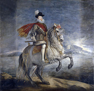 Philip III on Horseback, c.1631 | Velazquez