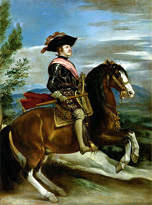 Equestrian Portrait of King Philip IV of Spain, Undated | Velazquez | Giclée Canvas Print