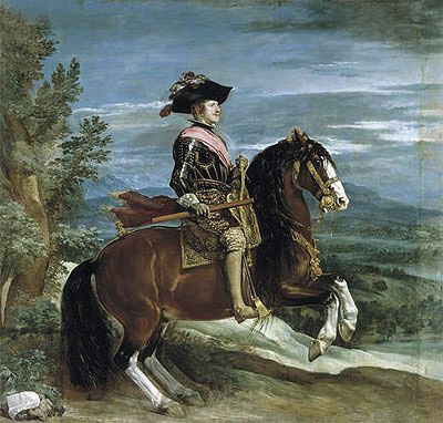 Equestrian Portrait of Philip IV, c.1636 | Velazquez | Giclée Leinwand Kunstdruck