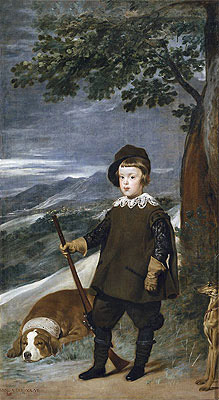 Prince Baltasar Carlos as a Hunter, c.1635/36 | Velazquez | Giclée Canvas Print