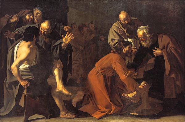 Christ Washing the Apostles Feet, 1616 | Dirck van Baburen | Giclée Canvas Print