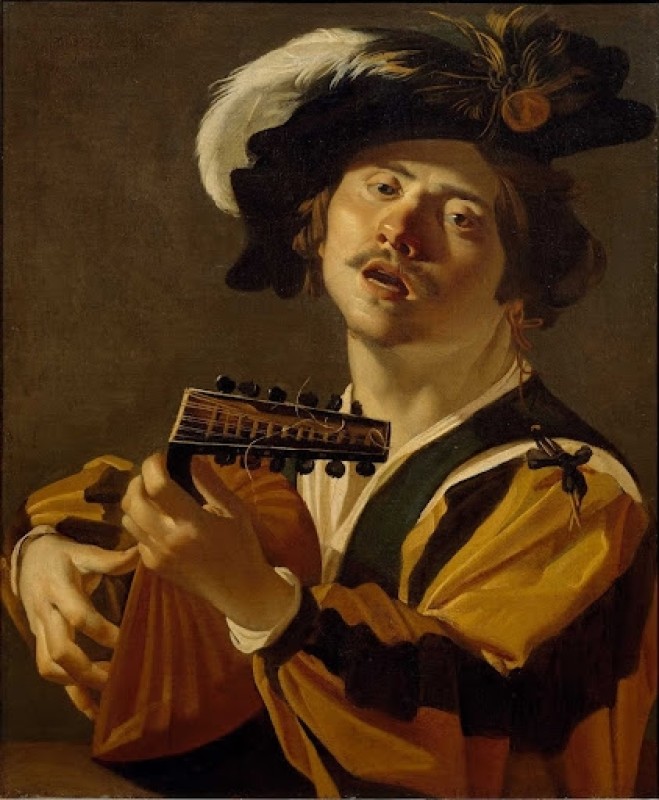 The Lute Player, 1622 | Dirck van Baburen | Giclée Canvas Print