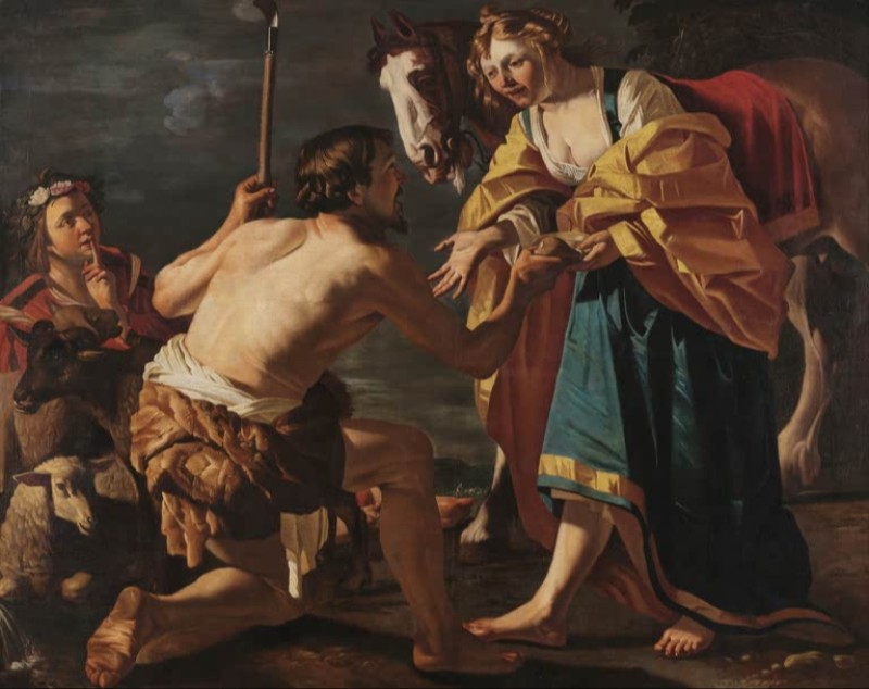 Granida and Daifilo, 1623 | Dirck van Baburen | Giclée Canvas Print