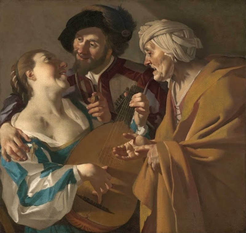 The Procuress, 1622 | Dirck van Baburen | Giclée Canvas Print