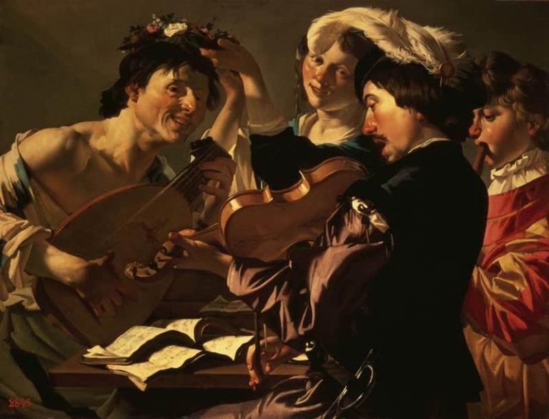 The Concert, c.1595/25 | Dirck van Baburen | Giclée Canvas Print