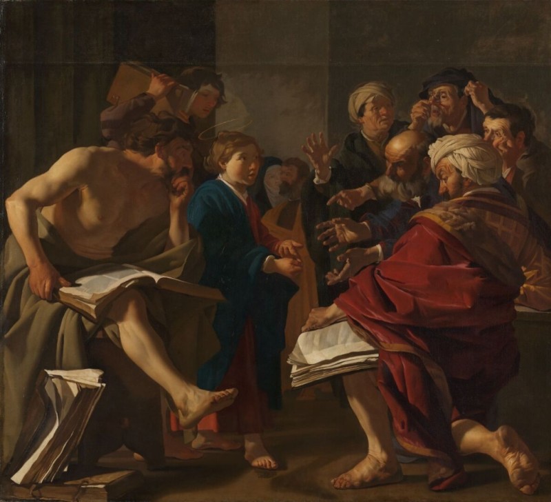 Christ among the Doctors, 1622 | Dirck van Baburen | Giclée Canvas Print