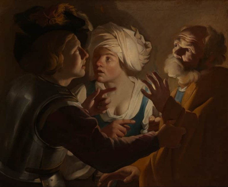 Denial of Saint Peter, c.1610 | Dirck van Baburen | Giclée Canvas Print