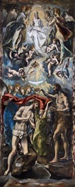 Die Taufe von Christus, c.1597/00 von El Greco | Leinwand Kunstdruck