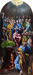 Pfingsten, c.1600 von El Greco | Leinwand Kunstdruck