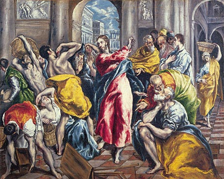 El Greco | The Purification of the Temple, c.1600 | Giclée Leinwand Kunstdruck