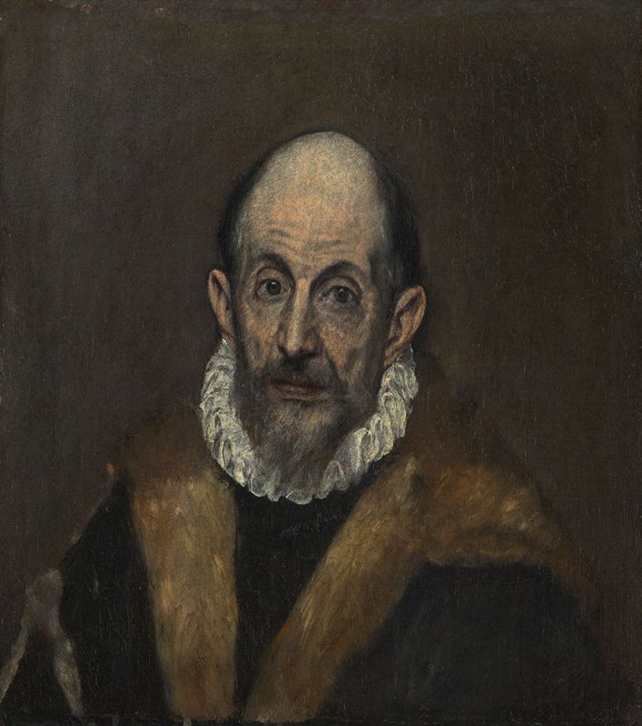Portrait of an Old Man, c.1595/00 | El Greco | Giclée Canvas Print