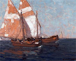 Edgar Alwin Payne | Sailboats on the Adriatic | Giclée Canvas Print