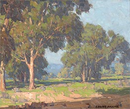 Edgar Alwin Payne | A grove of trees in the valley, Undated | Giclée Canvas Print