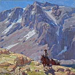 Edgar Alwin Payne | Packing in the Sierras, Undated | Giclée Canvas Print