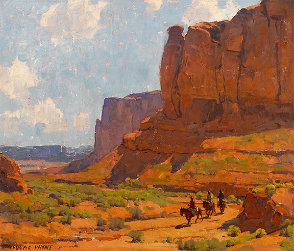 Monument Valley, Riverbed, n.d. | Edgar Alwin Payne | Giclée Canvas Print