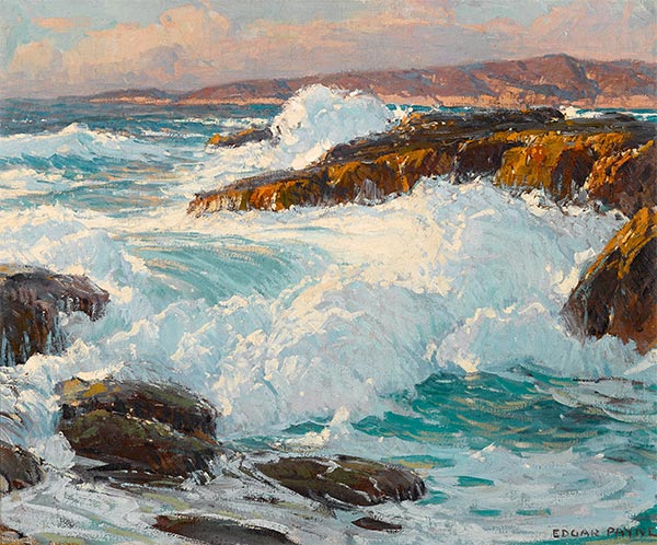 High Surf along the Laguna Coast, n.d. | Edgar Alwin Payne