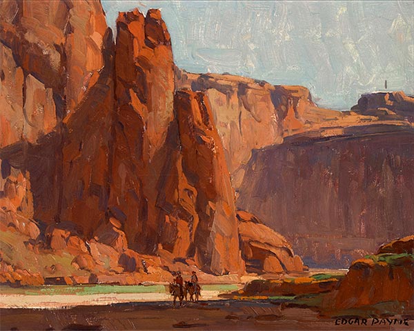 Edgar Alwin Payne | Arizona Canyon (Canyon de Chelly), Undated | Giclée Canvas Print
