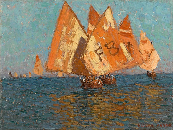 Italian Boats on the Mediterranean, Undated | Edgar Alwin Payne | Giclée Canvas Print