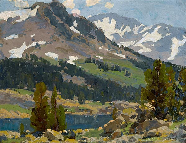 Sierra Slopes and Lake, Undated | Edgar Alwin Payne | Giclée Canvas Print