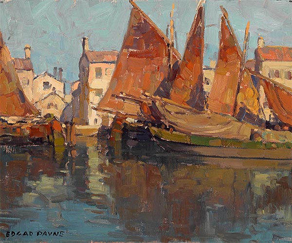 Boats at Chioggia, Undated | Edgar Alwin Payne | Giclée Canvas Print