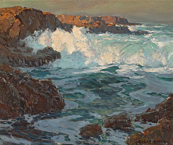 Surging Sea, n.d. | Edgar Alwin Payne | Giclée Leinwand Kunstdruck