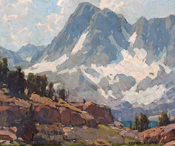 Sierra Glaciers and Lake, n.d. | Edgar Alwin Payne