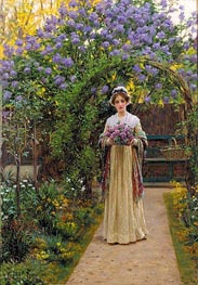 Lilac, 1901 von Blair Leighton | Leinwand Kunstdruck