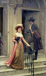 My Next-Door Neighbour, 1894 von Blair Leighton | Leinwand Kunstdruck