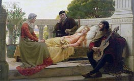 How Liza Loved the King, 1890 von Blair Leighton | Leinwand Kunstdruck