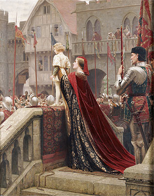 Ein kleiner Prinz, der vielleicht eines Tages einen königlichen Thron segnet, 1904 | Blair Leighton