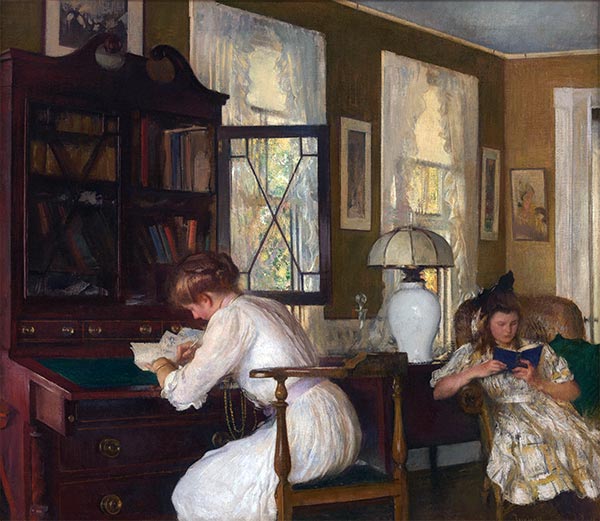 Josephine and Mercie, 1908 | Edmund Charles Tarbell | Giclée Canvas Print